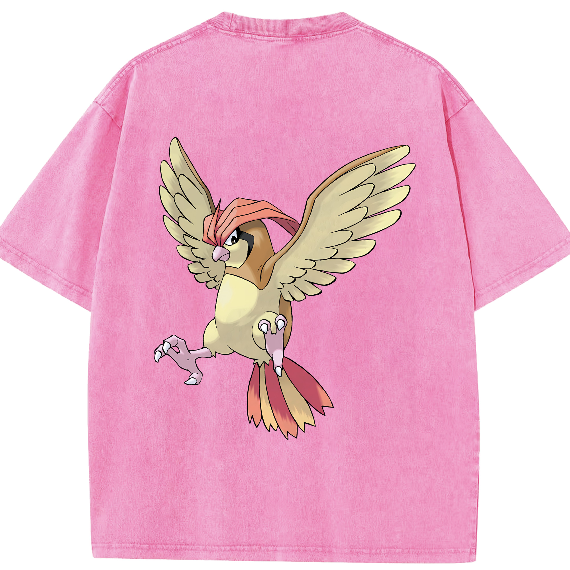 （画像用） ポケットモンスター Pokémon 綿100% ヴィンテージ風 半袖Tシャツ（背面プリント）